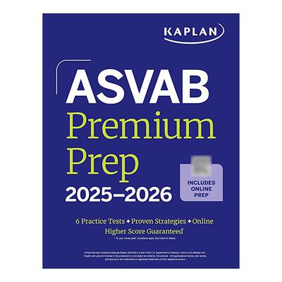 英文原版 ASVAB Premium Prep 2025-2026 卡普兰 英文版 进口英语原版书籍