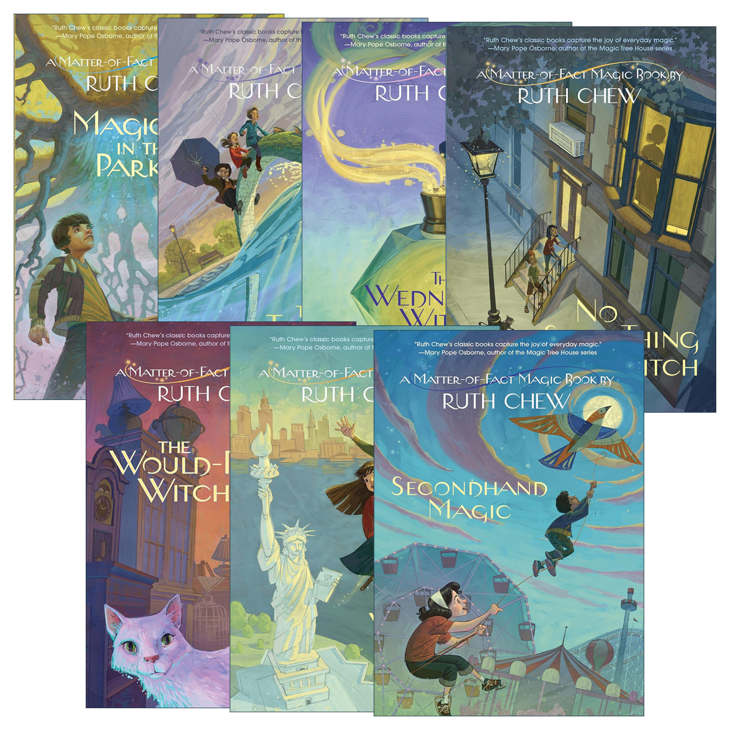 英文原版 A Matter of Fact Magic Book 魔法女巫系列7册 儿童幻想小说 Ruth Chew 英文版 进口英语原版书籍