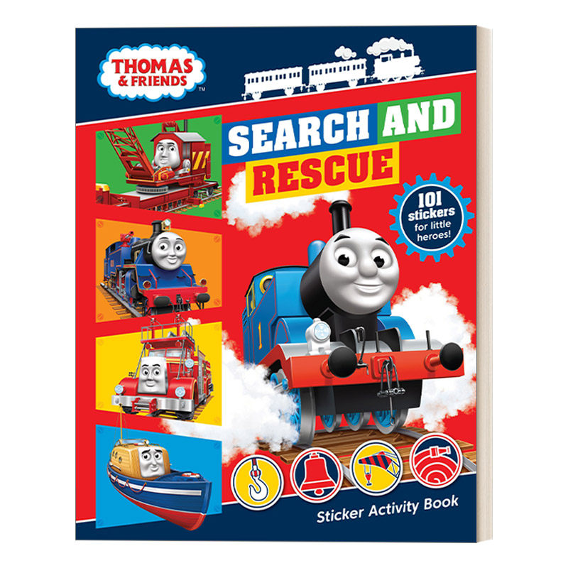 英文原版 thomas & friends search and rescue sticker activity