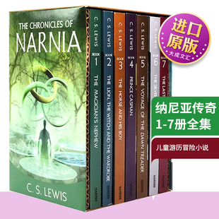 The 英文版 书 Narnia 原版 儿童文学 魔法师 外甥 纳尼亚传奇全集7本盒装 Chronicles 英文原版
