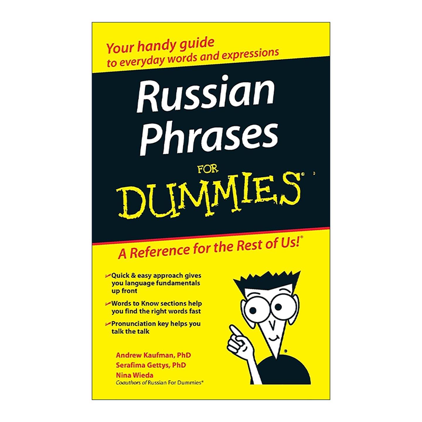 原版 Russian Phrases for Dummies 俄语短语 进口原版书籍