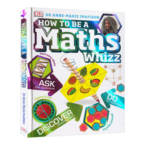 精装 英文原版 如何成为一名数学天才？How to be a Maths Whizz? DK儿童启蒙认知 进口正版亲子教育书籍绘本3-6岁