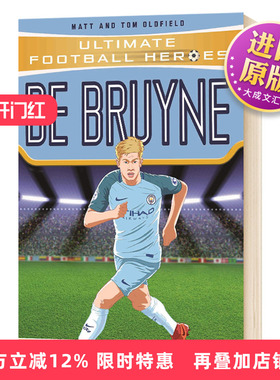 超级足球英雄 凯文德布劳内 英文原版 De Bruyne Ultimate Football Heroes 英文版儿童励志章节小说读物 进口英语书籍