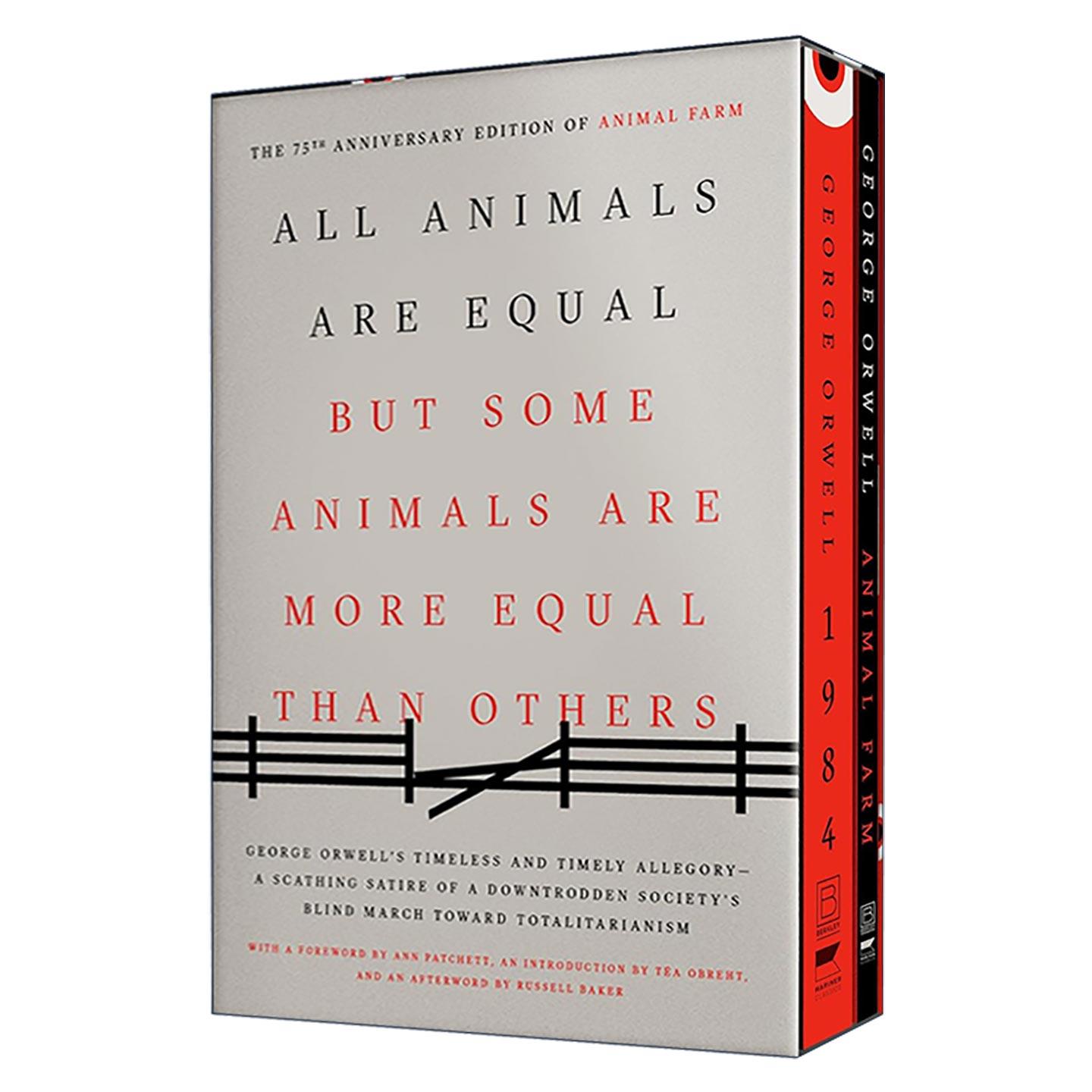 英文原版 George Orwell 2-Book Boxed Set 1984 and Animal Farm 乔治·奥威尔两册经典盒装套装 75周年 英文版进口英语原版书籍