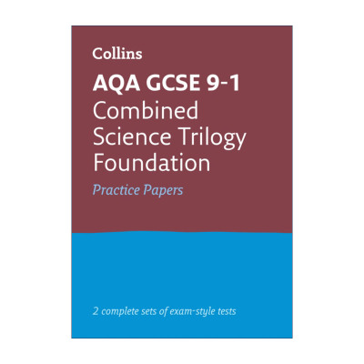英文原版 Collins AQA GCSE 9-1 Combined Science Foundation Practice Test Papers 柯林斯英国初中GCSE考试综合科学基础练习卷