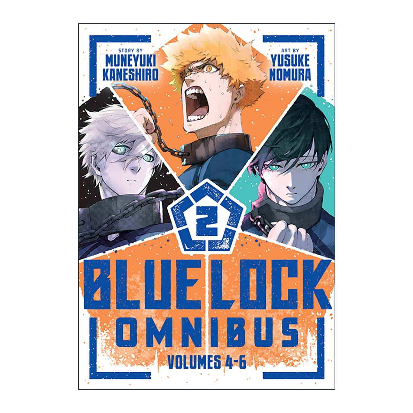 英文原版 Blue Lock Omnibus 2 蓝色监狱 精选集2 4-6卷合集 同名日本动漫 足球体育漫画 野村优介 英文版 进口英语原版书籍