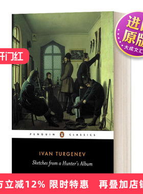 英文原版 Sketches From A Hunter's Album 猎人笔记 屠格涅夫 黑经典 豆瓣推荐 英文版 进口英语原版书籍
