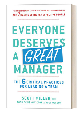 英文原版 Everyone Deserves a Great Manager 每个人都可以是经理 领导团队关键 英文版 进口英语原版书籍