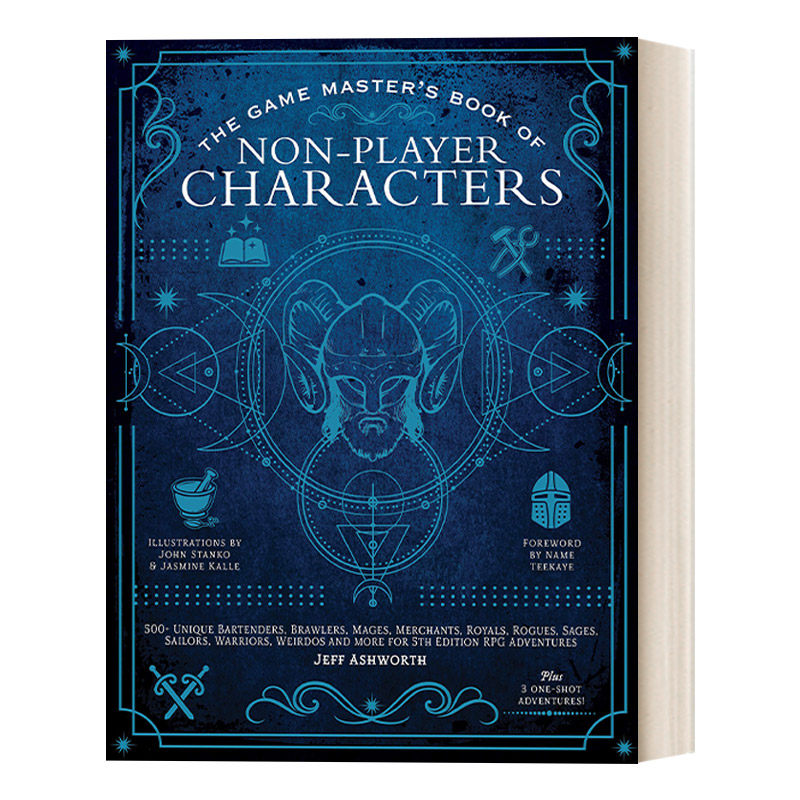 英文原版 The Game Master's Book of Non-Player Characters 游戏大师 非玩家角色书之填补漏洞攻略 英文版 进口英语原版书籍