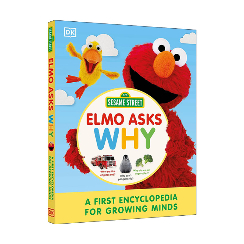 英文原版 Sesame Street Elmo Asks Why 芝麻街Elmo问为什么 成长中的百科全书 精装 英文版 进口英语原版书籍