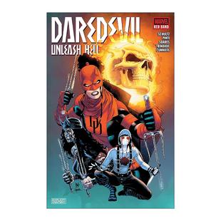 Red 释放地狱 Daredevil Hell 英文版 书籍 英文原版 Schultz Band Unleash 漫威漫画 红色乐队 夜魔侠 进口英语原版 Erica
