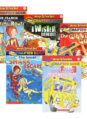 神奇校车章节阅读5册套装 英文原版 The Magic School Bus Chapter Book 全英文版章节书系列 儿童科普读物 进口英语书籍