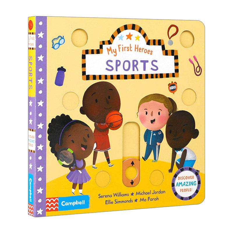 英文原版绘本 my first heroes sports 体育 初识英雄系列 撕不烂纸