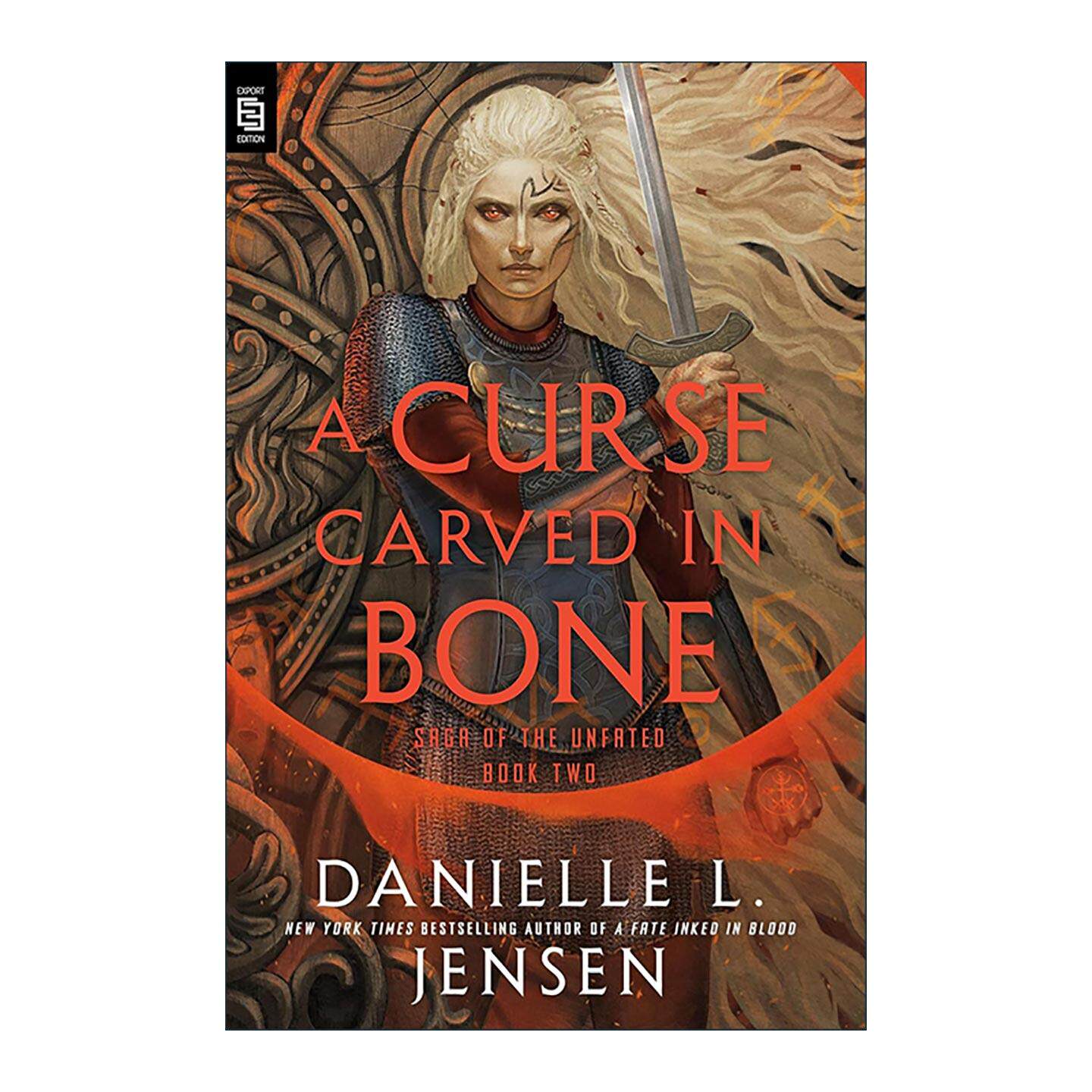 英文原版 A Curse Carved in Bone Saga of the Unfated 02 刻骨的诅咒 亡者传奇系列2 奇幻冒险小说 英文版 进口英语原版书籍