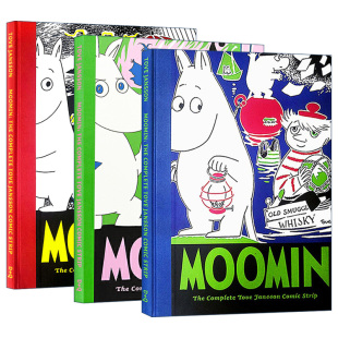 姆明谷漫画1 进口英语原版 精装 Jansson 英文原版 Lars 3册 Comic Moomin The Book 英文版 书籍 收藏 Complete Strip