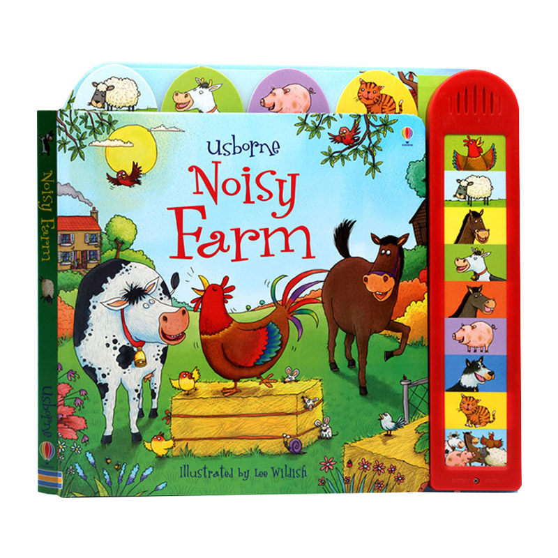 英文原版 noisy farm 农场 发声书 亲子互动阅读 儿童启蒙纸板书 英文