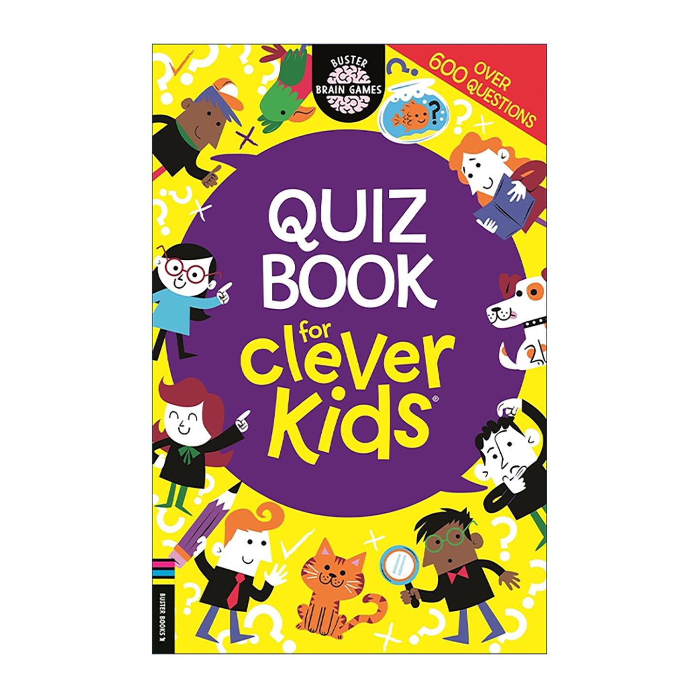 英文原版 Quiz Book for Clever Kids 智慧小孩系列 知识问答活动书 儿童常识储备训练 英文版 进口英语原版书籍