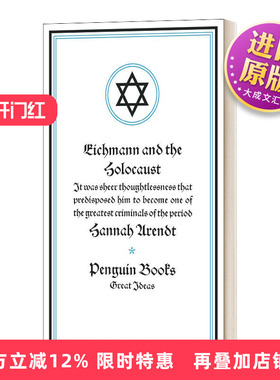 英文原版 Eichmann and the Holocaust 艾希曼与纳粹 汉娜 阿伦特 英文版 进口英语原版书籍