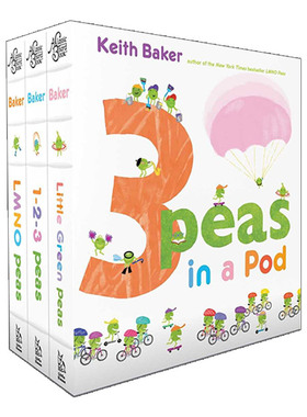 英文原版绘本 3 Peas in a Pod LMNO Peas 1-2-3 Peas Little Green Peas 豆荚里的三颗豌豆 英文版 进口英语原版书籍