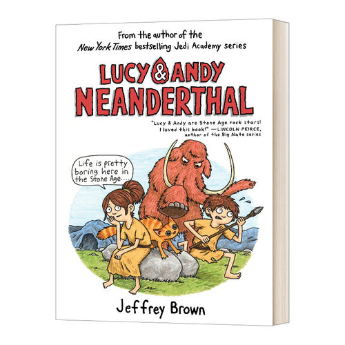 英文原版 Lucy & Andy Neanderthal 露西和安迪章节故事书1 英文版 进口英语原版书籍儿童图书