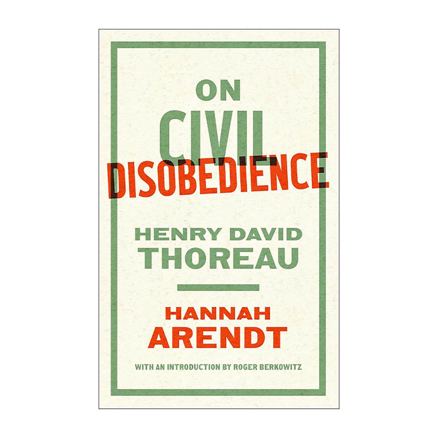 英文原版 On Civil Disobedience 论公民的不服从 梭罗 汉娜·阿伦特 英文版 进口英语原版书籍