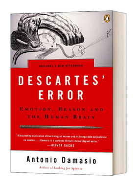 英文原版 Descartes' Error 笛卡尔的错误 情绪 推理和大脑 英文版 进口英语原版书籍