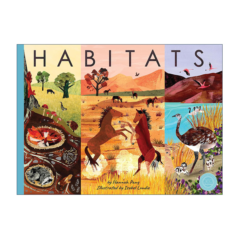 英文原版 Habitats 栖息地 大自然之旅 儿童精装科普百科绘本 动物的家园作者Hannah Pang汉娜·潘 英文版 进口英语原版书籍