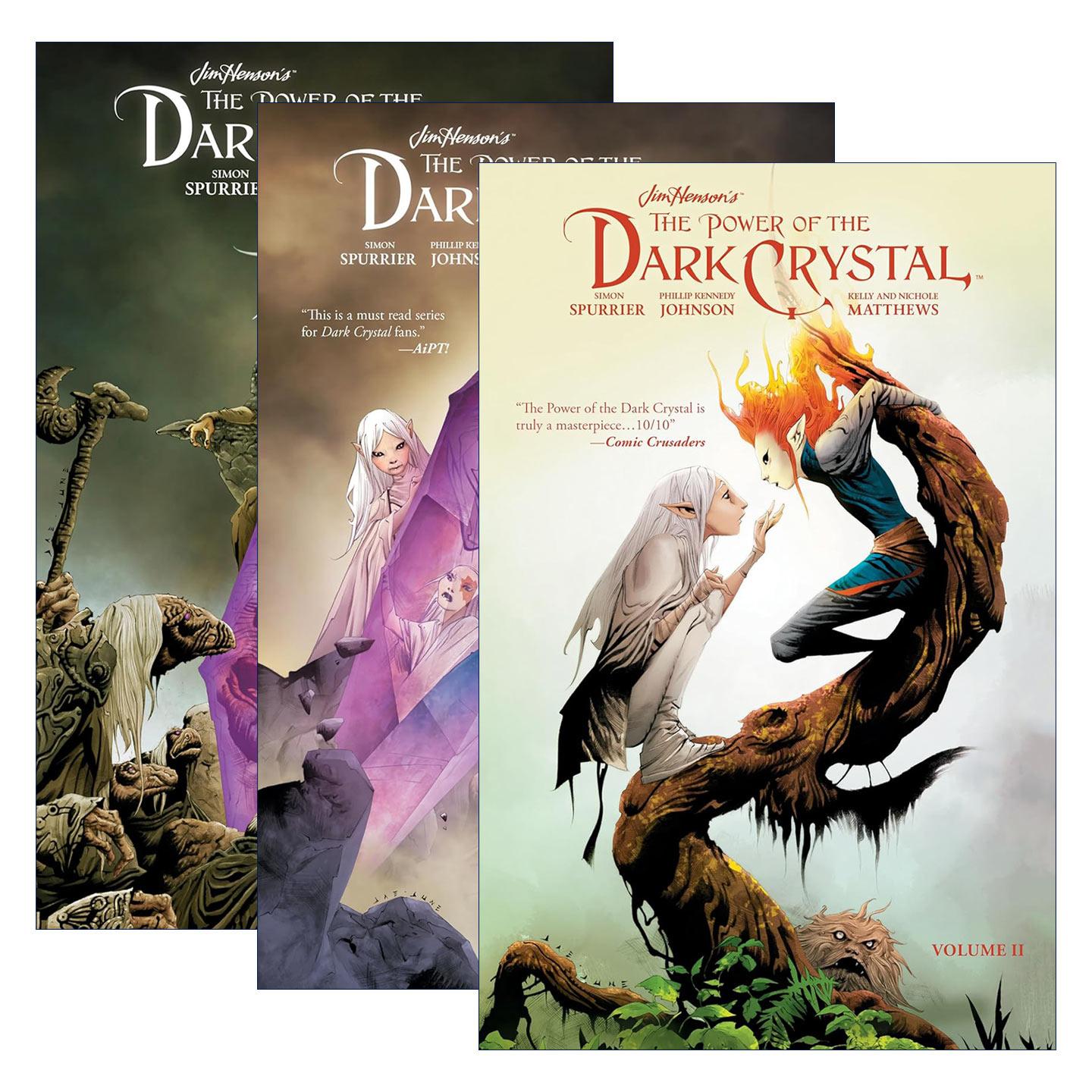 英文原版 Jim Henson's The Power of the Dark Crystal系列3册 黑暗水晶的魔力 同名奇幻电影漫画 英文版 进口英语原版书籍