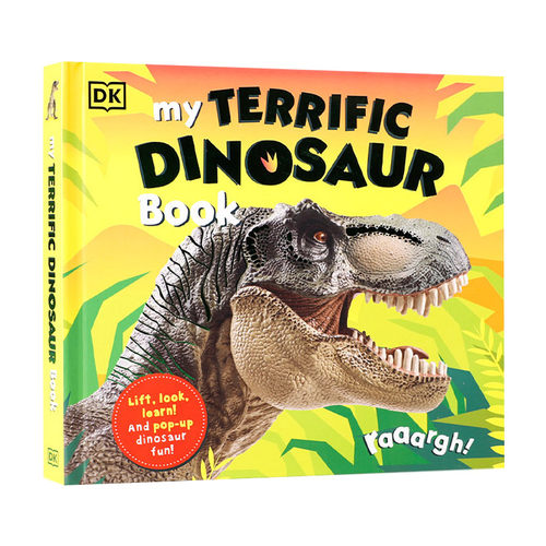 英文原版 My Terrific Dinosaur Book DK恐龙史前动物认知启蒙 英文版 进口英语原版书籍儿童图书