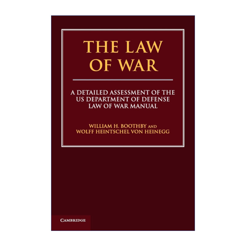 英文原版 The Law of War 战争法 美国国防部战争法手册评析 威廉?布思比 英文版 进口英语原版书籍