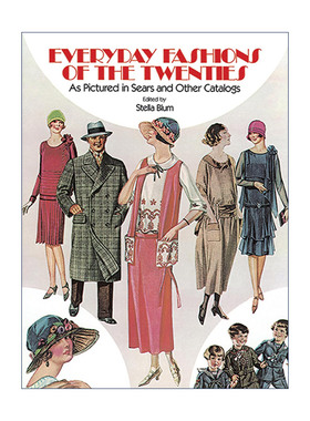 英文原版 Everyday Fashions of the Twenties As Pictured in Sears and Other Catalogs 西尔斯商品目录中20年代的日常时尚