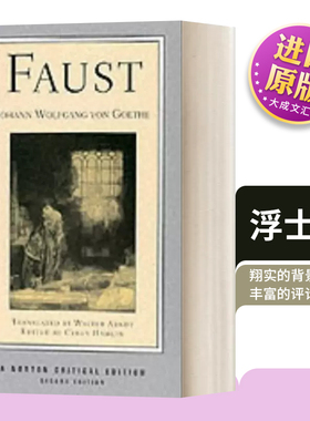 英文原版 Faust 浮士德 诺顿文学解读系列 Norton Critical Editions 英文版 进口英语原版书籍