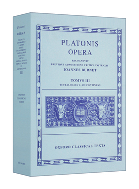 英文原版 Plato Opera Vol III 柏拉图歌剧 第三卷 第2修订版 英语希腊语双语 Opera Volume III Theages Charmides 进口英语书籍