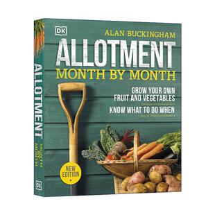 英文原版 Allotment Month By Month 按月分配种植 何时种植何种水果蔬菜 精装 英文版 进口英语原版书籍