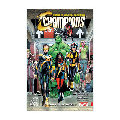 英文原版 Champions Vol.1 Change The World 冠军小队 卷一 漫威漫画 Mark Waid 英文版 进口英语原版书籍