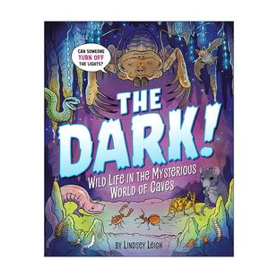 精装 The 野生动物 英文原版 Lindsey 进口英语原版 黑暗 英文版 Dark 书籍 神秘洞穴世界中 Leigh 儿童自然科普百科