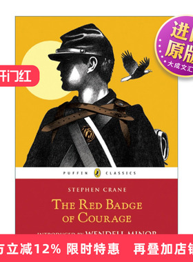英文原版 The Red Badge of Courage 红色勇气勋章 Puffin儿童经典系列 英文版 进口英语原版书籍