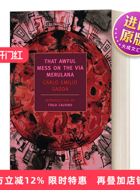 英文原版小说 That Awful Mess on the Via Merulana 极度杂乱的美鲁拉纳大街 Carlo Emilio Gadda 英文版 进口英语原版书籍
