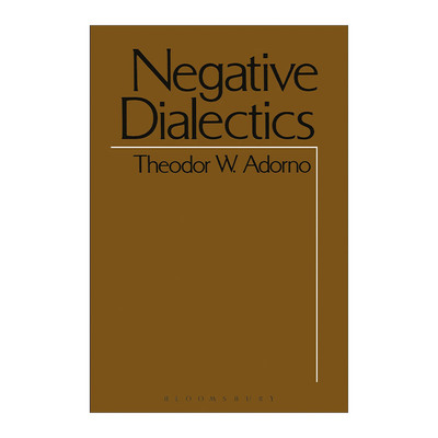 英文原版 Negative Dialectics 否定辩证法 特奥多·阿多尔诺 英文版 进口英语原版书籍