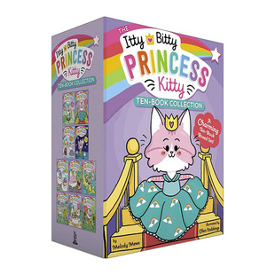 Princess Book The Bitty 英文版 书籍 英文原版 贝蒂和凯蒂 Kitty Itty 小猫公主系列1 Collection Ten 进口英语原版 10盒装