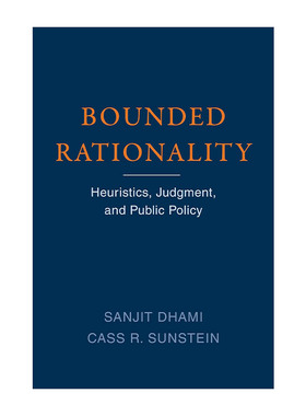 英文原版 Bounded Rationality 有限理性 启发法 判断和公共政策 Nudge助推作者 Cass R. Sunstein 英文版 进口英语原版书籍