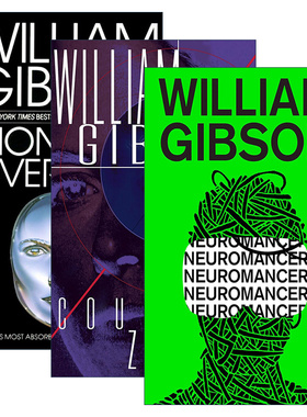 英文原版 Sprawl Trilogy 神经漫游者系列1-3册 科幻小说宗师 赛博朋克之父William Ford Gibson威廉·吉布森 英文版 进口原版书籍