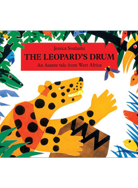 英文原版 The Leopard's Drum An Asante Tale from West Africa 豹子的鼓 来自西非的一个阿桑特故事 英文版 进口英语原版书籍