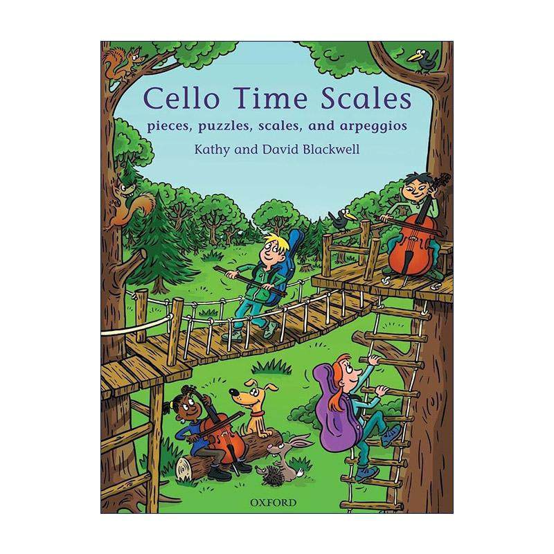 英文原版 Cello Time Scales 牛津大提琴时光 音阶练习 ABRSM英皇考级大提琴启蒙教材 英文版 进口英语原版书籍