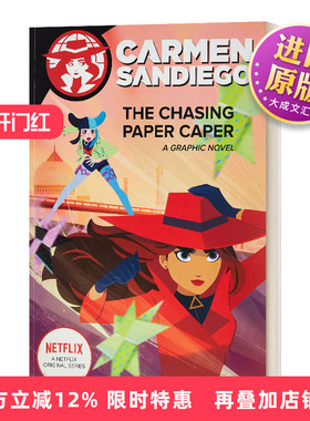 英文原版 The Chasing Paper Caper Graphic Novel 神偷卡门3 电影漫画故事图画书 Netflex剧 英文版 进口英语原版书籍儿童图书