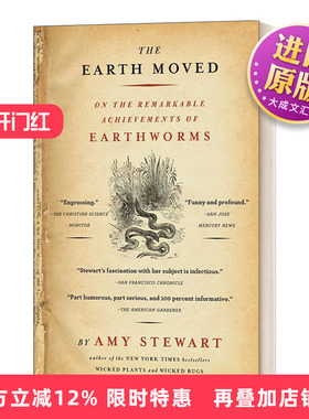 英文原版 The Earth Moved 了不起的地下工作者 蚯蚓的故事 趣味自然史 英文版 进口英语原版书籍