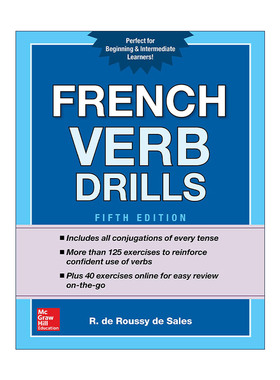 原版 French Verb Drills 法语动词训练 第5版 进口原版书籍