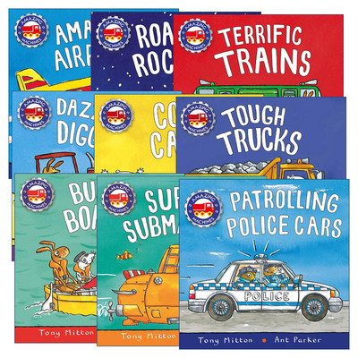 英文原版 Amazing Machines 神奇的机器纸板书系列9册 儿童英语启蒙早教认知 Tony Mitton 英文版 进口英语原版书籍