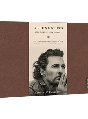 英文原版 Greenlights Your Journal Your Journey 马修麦康纳自传 绿灯 你的日记你的旅程 精装 英文版 进口英语原版书籍