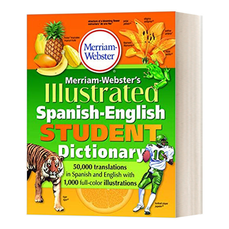 英文原版 Merriam-Webster's Illustrated Spanish-English Student Dictionary 韦氏原版词典 西英词典 英文版 进口英语原版书籍